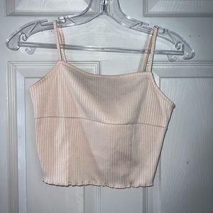 Cream Crop Top